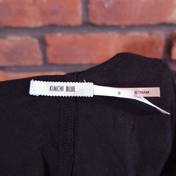 Kimchi Blue Dezzie Black Lace Square Neck Romper Boho Witchcore Women's S - Picture 8 of 8